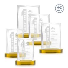 Messina Gold on Alberton Base Rectangle Crystal Award - Newest Additions