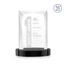 Messina Black on Alberton Base Rectangle Crystal Award