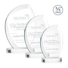 Wichita Clear on Alberton Base Flame Crystal Award - Newest Additions