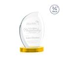 Wichita Gold on Alberton Base Flame Crystal Award