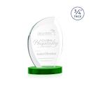 Wichita Green on Alberton Base Peak Crystal Award