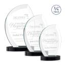 Wichita Black on Alberton Base Flame Crystal Award