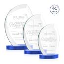 Wichita Sky Blue on Alberton Base Peak Crystal Award