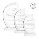 Wichita White on Alberton Base Flame Crystal Award