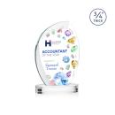 Wichita Full Color Clear on Alberton Base Peak Crystal Award