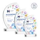 Wichita Full Color Clear on Alberton Base Peak Crystal Award