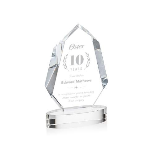 Corporate Awards - Crystal Awards - Norwood Clear on Alberton Base Crystal Award