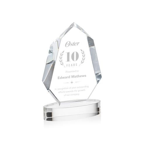 Corporate Awards - Crystal Awards - Norwood Clear on Alberton Base Crystal Award