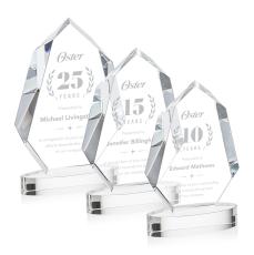 Norwood Clear on Alberton Base Crystal Award - Corporate Awards
