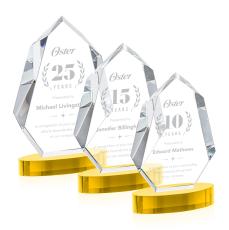 Norwood Gold on Alberton Base Crystal Award - Corporate Awards