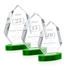Norwood Green on Alberton Base Crystal Award - Newest Additions