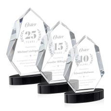 Norwood Black on Alberton Base Crystal Award - Newest Additions