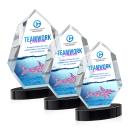Norwood Full Color Black on Alberton Base Crystal Award