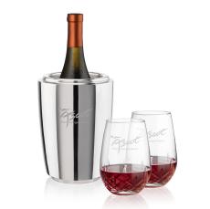 Pescara Wine Cooler & Templeton Stemless Wine Set - Corporate Awards
