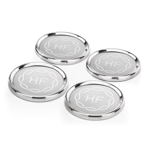 Corporate Recognition Gifts - Desk Accessories - Baldoni Coasters - Set of 4 (No Holder)