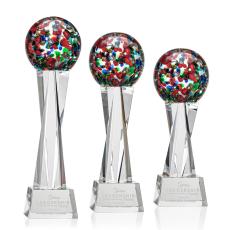 Fantasia Clear on Grafton Base Spheres Glass Award - Corporate Awards