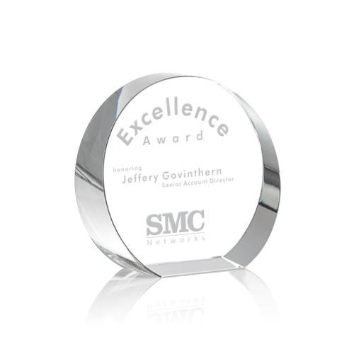 Corporate Awards - Budget Awards & Trophies - Glenwood Circle Crystal Award