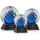 Genista Black on Sheffield Base Spheres Glass Award