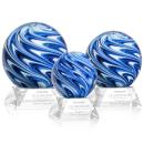 Naples Clear on Sheffield Base Spheres Glass Award