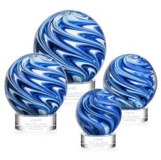 Naples Clear on Stanrich Base Spheres Glass Award - Corporate Awards