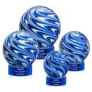 Naples Blue on Stanrich Base Spheres Glass Award