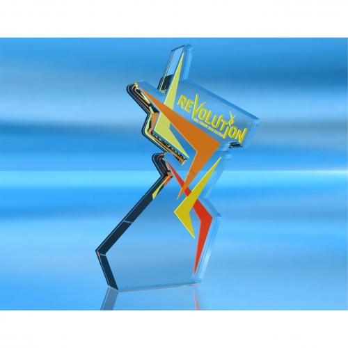 Featured - Custom Acrylic Awards Gallery - AIAS Revolution Award