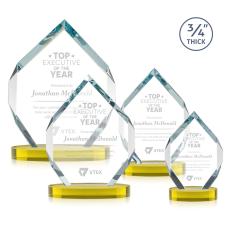 Royal Diamond Gold on Alberton Base Crystal Award - Newest Additions