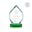 Royal Diamond Green on Alberton Base Crystal Award