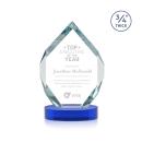 Royal Diamond Blue on Alberton Base Crystal Award