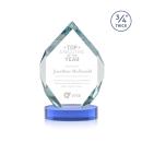 Royal Diamond Sky Blue on Alberton Base Crystal Award
