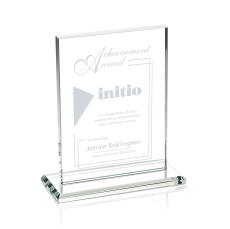 Emperor Starfire (Vert) Rectangle Crystal Award - Corporate Awards