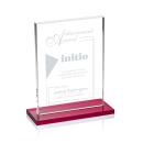 Emperor Red (Vert) Rectangle Crystal Award