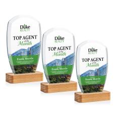 Bayshore Full Color Arch & Crescent Crystal Award - Corporate Awards