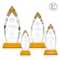 Fortier Amber on Entwhistle Base Arch & Crescent Crystal Award - Newest Additions