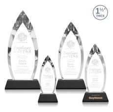 Fortier Black on Entwhistle Base Peak Crystal Award - Crystal Awards