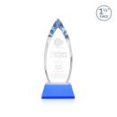 Fortier Sky Blue on Entwhistle Base Arch & Crescent Crystal Award