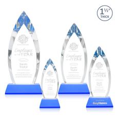 Fortier Sky Blue on Entwhistle Base Arch & Crescent Crystal Award - Newest Additions