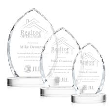 Wilton Clear on Alberton Base Peak Crystal Award - Crystal Awards