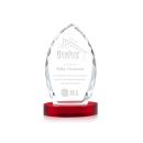 Wilton Red on Alberton Base Arch & Crescent Crystal Award