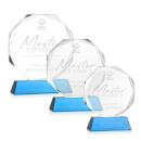 Acadian Sky Blue on Newhaven Base Crystal Award