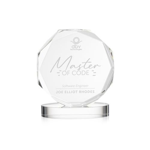 Corporate Awards - Crystal Awards - Acadian Clear on Alberton Base Crystal Award