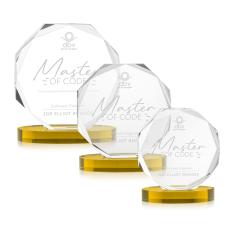 Acadian Gold on Alberton Base Crystal Award - Crystal Diamond Awards