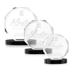 Acadian Black on Alberton Base Crystal Award - Award Shapes