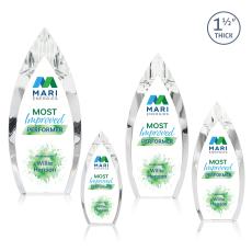 Fortier Full Color Arch & Crescent Crystal Award - Corporate Awards