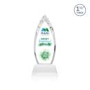 Fortier Full Color Clear on Entwhistle Base Arch & Crescent Crystal Award