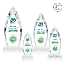 Fortier Full Color Clear on Entwhistle Base Arch & Crescent Crystal Award - Corporate Awards