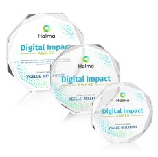 Acadian Full Color Clear Crystal Award - Corporate Awards