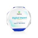 Acadian Full Color Blue Crystal Award