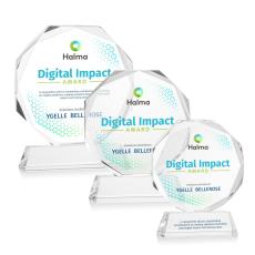 Acadian Full Color Clear on Newhaven Base Crystal Award - Award Shapes