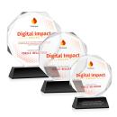 Acadian Full Color Black on Newhaven Base Crystal Award